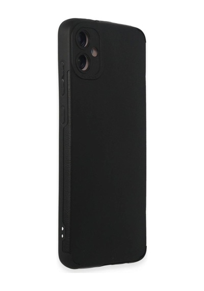 Samsung Samsung Uyumlu Galaxy A05 Kılıf Loop Deri Silikon - Siyah