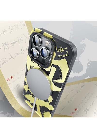 Apple Uyumlu iPhone 14 Pro Kılıf Magsafe Kablosuz Şarj Özellikli Benks Casebang Calligraphy Joy Kapak