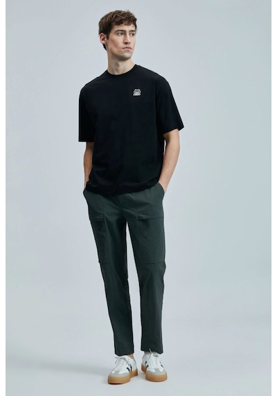 Lufian 111020251 Nımbus Modern Grafik Tişort Erkek T-shirt SIYAH