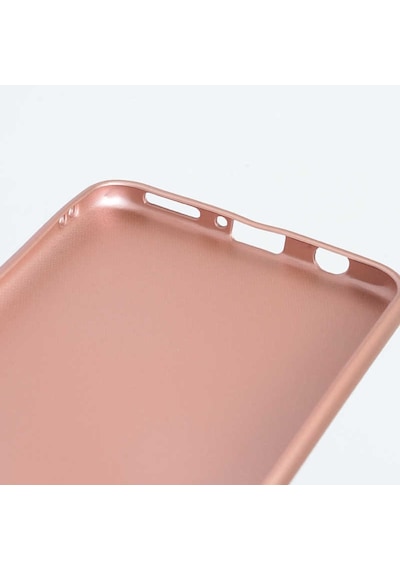 Noktaks - Huawei Uyumlu Huawei P30 Lite - Kılıf Mat Renkli Esnek Premier Silikon Kapak - Gold