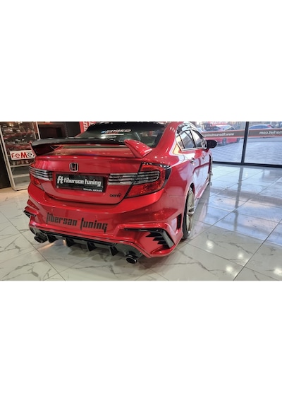 Honda Civic Fb7 F450 Arka Tampon (2012...)---fibersan Tuning