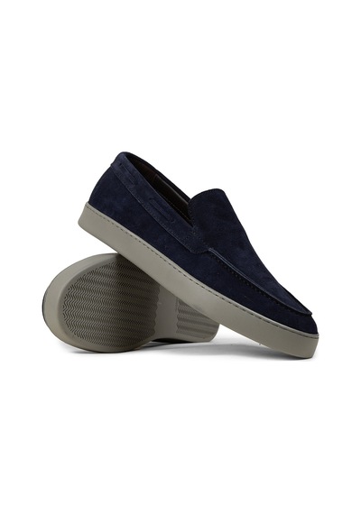 Deery Erkek Hakiki Süet Lacivert Loafer Ayakkabı - 01993mlcvc01 Lacivert
