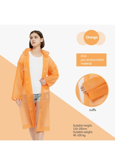 Marlux Eva Trend Unisex Siyah Yağmurlık