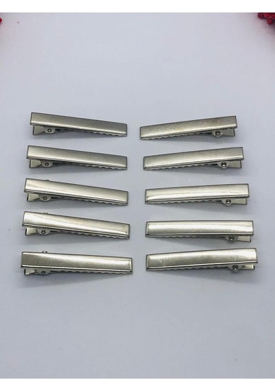 Xmlbayiciniz Metal Pens Toka 10 Adet-timsah Toka 4,5 Cm Hand Made Toka Yapımı Metalik Tek Ebat Çok Renkli