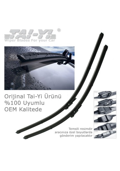 Fiat 500, Ford , Renault Zoe Araca Özel Silecek Seti Ty04-02