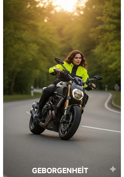 Geborgenheit Cepli Motorcu Motosiklet Yağmurluk Yeşil