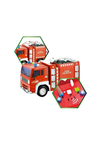 Ceren Ctoys Pilli Işıklı Sesli 1:20 İtfaiye Kamyonu Wy551a