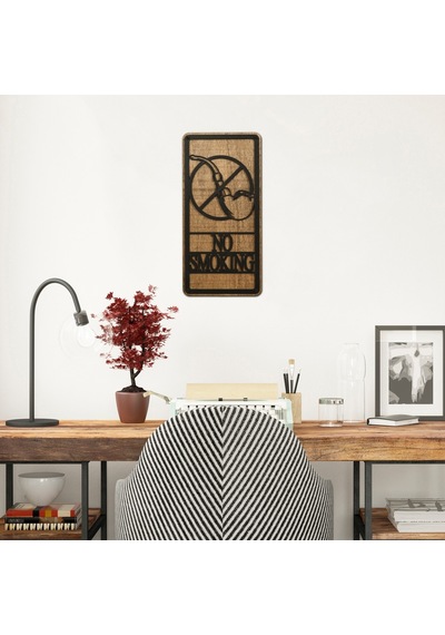 No Smoking Sigara Içilmez Dekoratif Ahşap Duvar Tablo – Madamvila