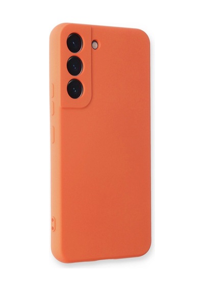 Samsung Galaxy S23 Kılıf Nano İçi Kadife Silikon - Turuncu