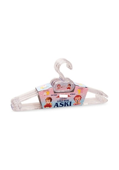 Kristal Bebe Askısı 6 Lı Plastik Ekru Diğer