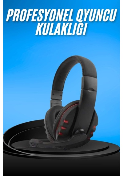 Oyuncu Kulaklığı Kulak Üstü Kablolu Gaming Kulaklık Mikrofonlu Anc Özelliği