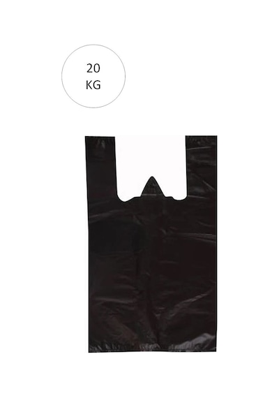Siyah Atlet Poşet Büyük Boy 50x90 Cm Takriben 240 Adet 20 Kg
