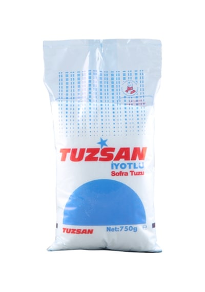 Tuzsan İyotlu Sofra Tuzu 750gr 1 Adet