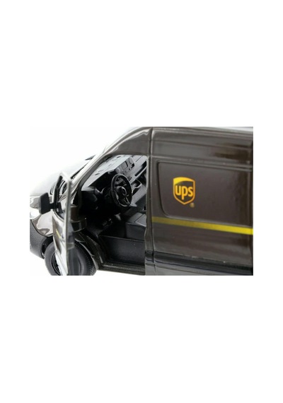 Kinsmart Mercedes Benz Sprinter Ups Kargo Aracı Metal Model Araba Çek Bırak 12 Cm