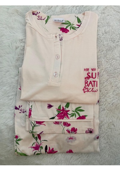 Miressa Pamuklu Pijama Takımı Açık Pembe