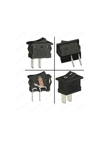 2 Pin Mini Rocker On/off Işıksız Power Anahtar