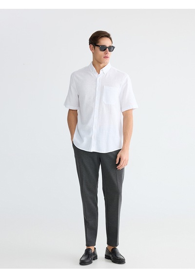 Lcwaıkıkı Classic Beyaz Regular Fit Poplin Erkek Basic Gömlek