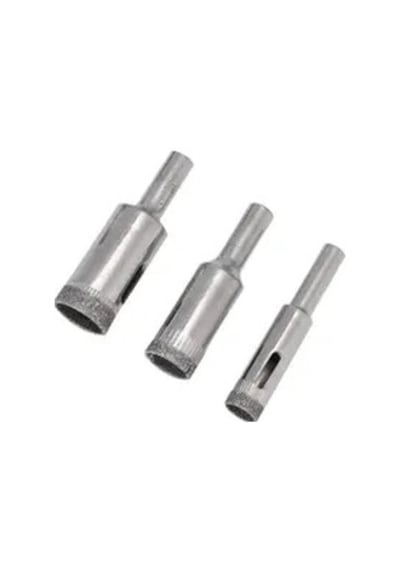 Elmas Kaplı Cam, Fayans Delme Ucu, 3'lü Set 12, 14, 16 Mm