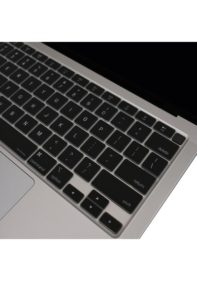 Apple Uyumlu MacBook Air M1 13.3inç Klavye Koruyucu Touchıd'li Us-abd İngilizce A2179 A2337 İle Siyah