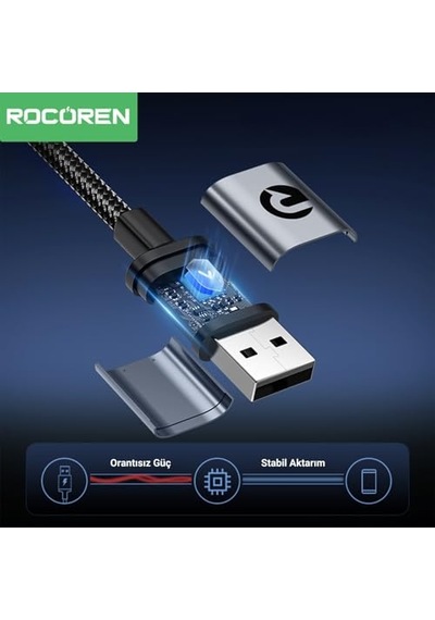 Usb-a To Type-c 90 3a Hızlı Şarj Ve Data Kablosu 1 Metre Diğer