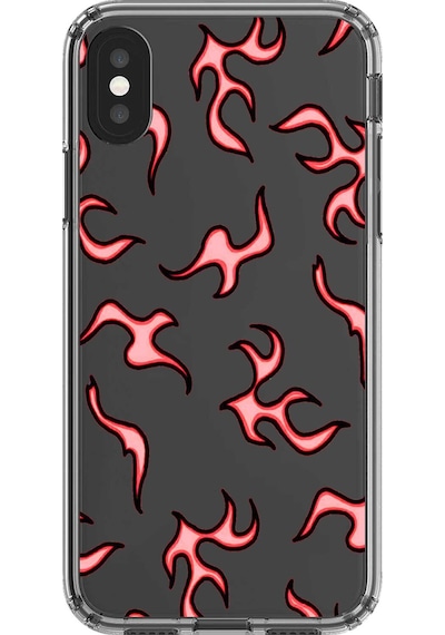 Apple Uyumlu iPhone Xs Max Şeffaf Kılıf Şeffaf Wallpaper 4 Tasarımlı