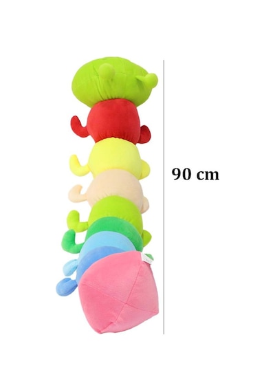 Peluş Sevimli Tırtıl 90 Cm Yeşil