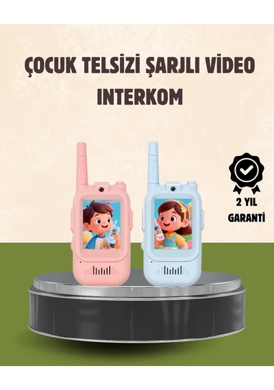 Görüntülü Walkie Talkie Çocuklar İçin Video İnterkomlu Oyuncak Mh-hs4383-8284