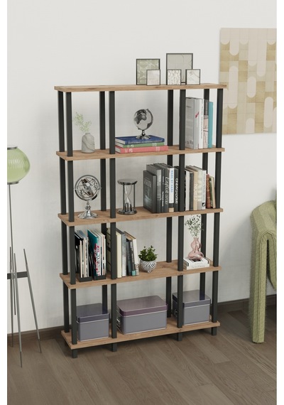 Venora 5 Katlı Modern Kitaplık Dekoratif Çok Amaçlı Kitaplık Ve Organizer Çok Raflı Düzenleyici - Meşe Meşe Venora 5 Katlı Modern Kitaplık Dekoratif Çok Amaçlı Kitaplık Ve Organizer Çok Raflı Düzenleyici - Meşe Meşe