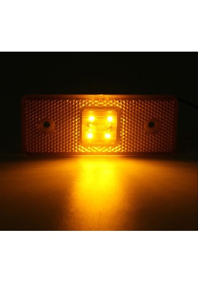 (10 ADET) SİDE MARKER LED LAMBA SARI 12V-24V