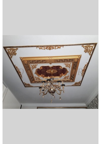 Diecor Dekoratif Polimer Mobilya, Duvar Ve Tavan Motifi Gold 16 X 16 Model:xa75