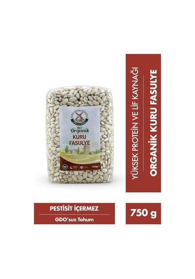 Bakliyat Seti - Organik Pilavlık Bulgur 750 G Organik Nohut 750 G Organik Kuru Fasulye 750 G