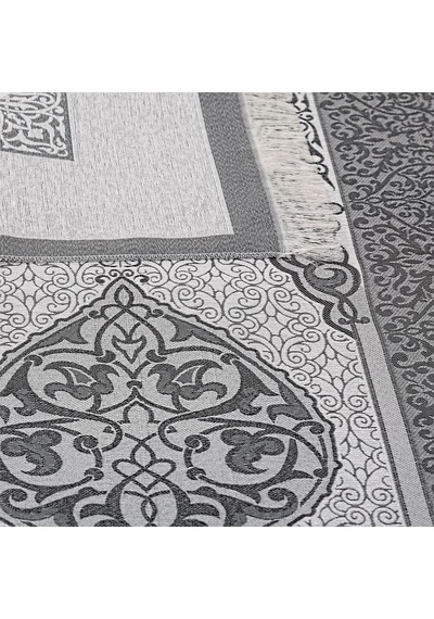 Hediyelik İpek Nur Tafta Seccade Siyah 68x110 Cm - 200 Gr Çok Renkli
