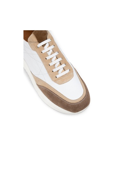 Deery Hakiki Süet Vizon Rengi Erkek Sneaker Ayakkabı - 01962Mvznp01 Vizon