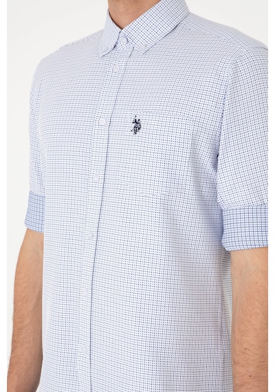 U.S. Polo Assn. Erkek Mavi Cepli Uzun Kollu Gömlek 50306363-VR036