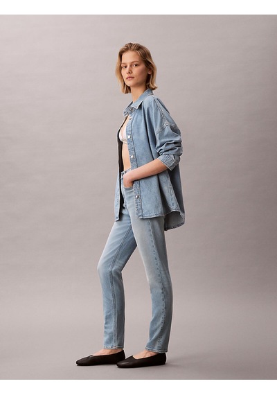Calvin Klein New Mom Jean Soft Rı, 1xs, Sh, 25 Mavi Kadın Kot Pantolon Calvin Klein New Mom Jean Soft Rı, 1xs, Sh, 25 Mavi Kadın Kot Pantolon