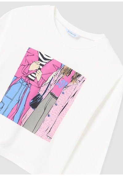 Mayoral Çocuk Tshirt - Mayoral - Beyaz - 10 Yaş - 7056--beyaz-10 Yaş