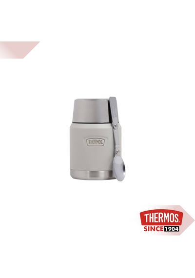 Thermos Icon Is300 0,47l Paslanmaz Çelik Yemek Termosu Kaşıklı Gri
