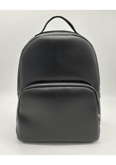 Calvin Klein Erkek Dokuma Kayışlı Yuvarlak Siyah Sırt Çantası-13362 Black / White Webbing
