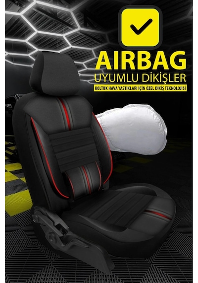 Dacia Duster Laureate 1.5 Dci 110 4x2 E2 I H Md 2013 Uyumlu Jakar Oto Kılıfı Tam Set Kırmızı Detaylı