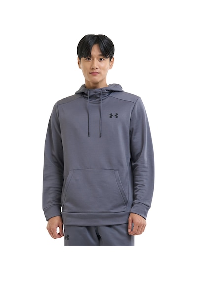 Under Armour Armour Fleece Erkek Gri Kapüşonlu Sweatshirt Gri