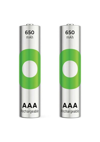 Gp Recyko 650 Serisi 650 Mah Nimh Aaa İnce Kalem Boy 2'li Şarjlı Pil