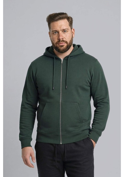 Defacto Büyük Beden Kapüşonlu Fermuarlı Sweatshirt H2059AX26SP