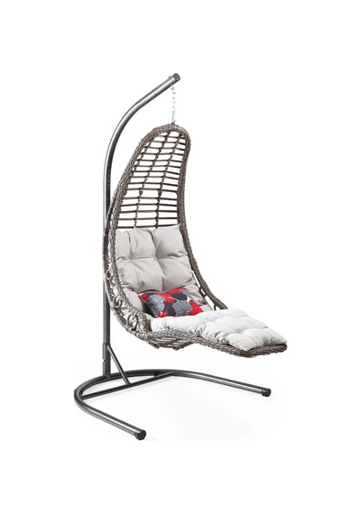 Capri Swing Bodrum Tek Kişilik Bahçe & Balkon Salıncağı Gri