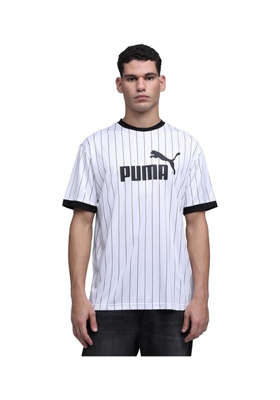 5tate Of Mınd Puma Erkek Ess Striped Jersey Forma Puma White S Açık Bordo