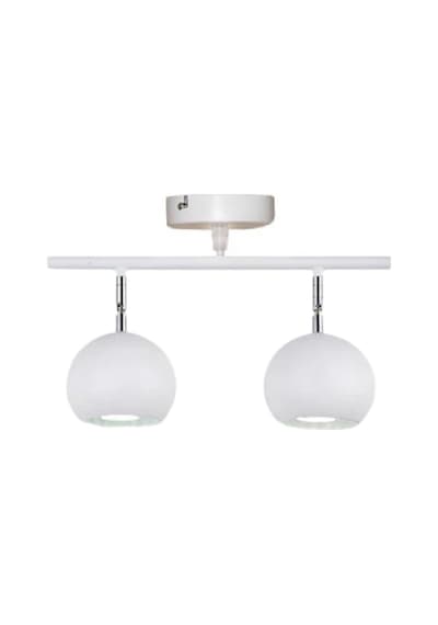 Rsylight Metal Modern Spor 2 Lİ Beyaz Mafsallı Led Spot Avize Günışığı Ampullü