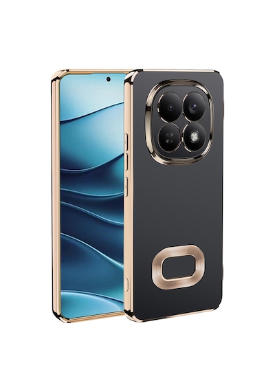 Xiaomi Redmi Note 15 5g Kılıf Kamera Lens Korumalı Logo Gösteren İnce Hafif Cherena Siyah