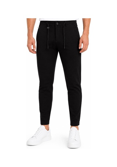 Hzr Wear Erkek Jogger Pantolon Esnek Kumaş Likralı Slim Fit Bağcıklı Siyah