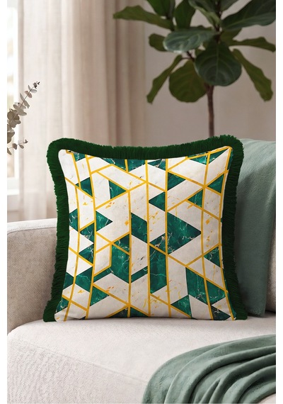 Mermer Geometrik Zümrüt Dekoratif Saçaklı Yastık Kılıfı - Art Deco Yeşil Gri Püsküllü Kırlent Kılıfı Kayıp Atlas Mira Mermer Geometrik Zümrüt Dekoratif Saçaklı Yastık Kılıfı - Art Deco Yeşil Gri Püsküllü Kırlent Kılıfı Kayıp Atlas Mira