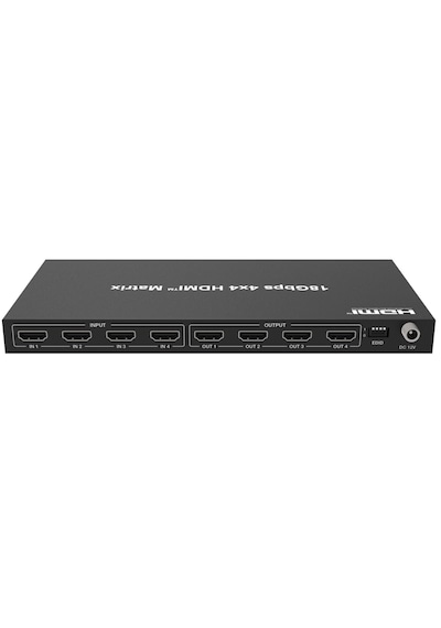 Dark 4x4 Hdmı Matrix Switch, 4k 60hz, 18gbps, Hdr10+, Hdcp 2.0b, Kumandalı Dk Hd Mw4x4