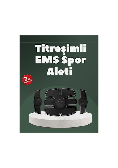 A Kalite Orijinal Ems Spor Aleti Titreşimli 2025 Seri Kas Geliştirme Cihazı Beyaz - Siyah